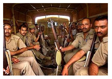 Five Mumbai cops caught on tape at mafia party
